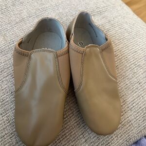 Tan Kids Slip-On Jazz Shoes